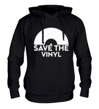 Толстовка с капюшоном Save the vinyl