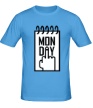 Мужская футболка «Понедельник, Monday» - Фото 1