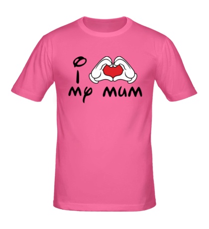 Мужская футболка I love my mum
