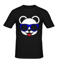 Мужская футболка Веселая панда в очках