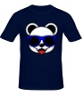 Мужская футболка «Веселая панда в очках» - Фото 1