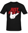 Мужская футболка «Just fuck it» - Фото 1