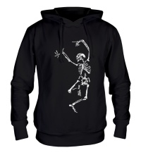 Толстовка с капюшоном Танцующий скелет