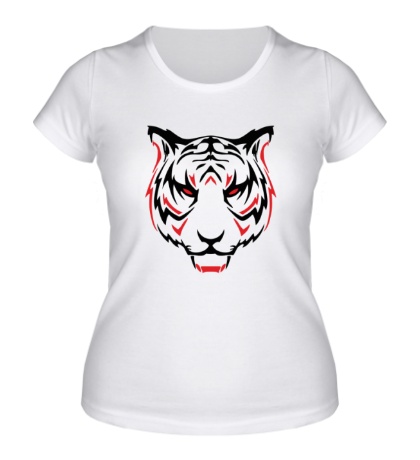 Женская футболка Хищный тигр