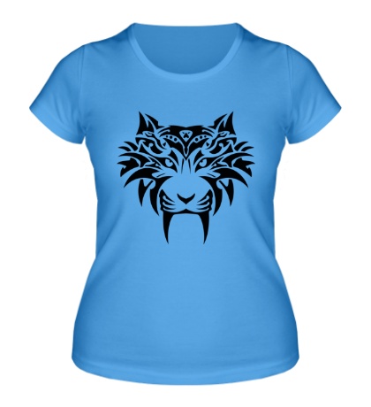 Женская футболка «Голова тигра тату»