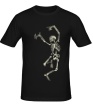 Мужская футболка «Танцующий скелет свет» - Фото 1