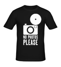 Мужская футболка No photos please