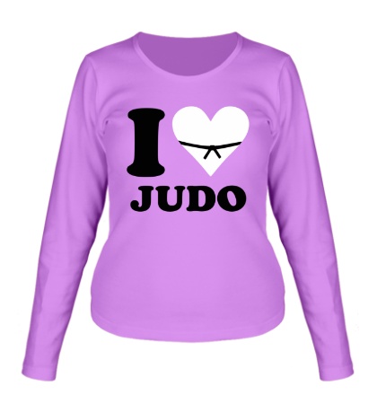 Женский лонгслив I love Judo