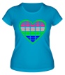 Женская футболка «Эквалайзер в сердце» - Фото 1