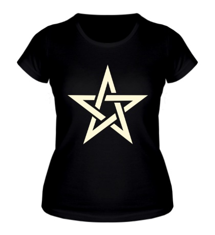 Женская футболка Сияющая звезда