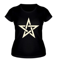 Женская футболка Сияющая звезда