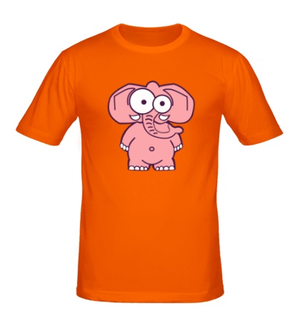 Мужская футболка Розовый слон
