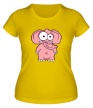 Женская футболка «Розовый слон» - Фото 1