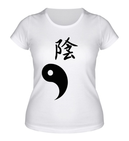 Женская футболка Инь Ян, для нее