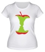 Женская футболка «Он, она и яблоко» - Фото 1