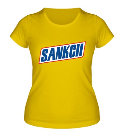 Женская футболка Сникерс Санкции
