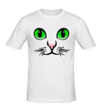 Мужская футболка Глаза кошки