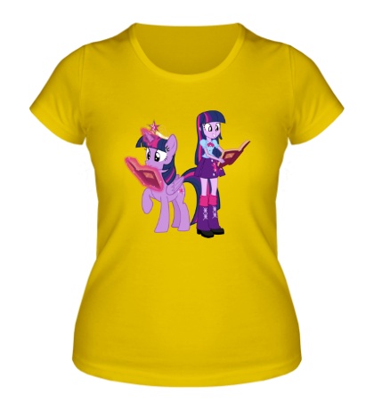 Женская футболка «Twilight Sparkle and Twilight Sparkle»