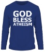 Мужской лонгслив «God bless atheism» - Фото 1