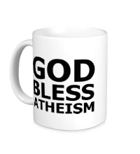 Керамическая кружка God bless atheism