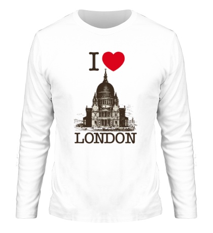 Мужской лонгслив «I love London»