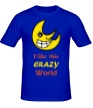 Мужская футболка «Crazy World» - Фото 1