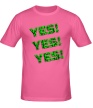 Мужская футболка «Yes!Yes!Yes!» - Фото 1