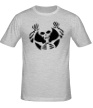 Мужская футболка «Скелет и полнолуние» - Фото 1
