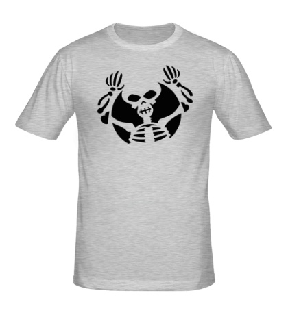 Мужская футболка «Скелет и полнолуние»