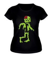 Женская футболка Неуклюжий зомби