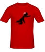 Мужская футболка «Ползучий зомби человечек» - Фото 1