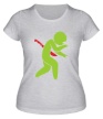 Женская футболка «Зомби человечек» - Фото 1
