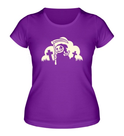 Женская футболка «Веселая смерть, свет»