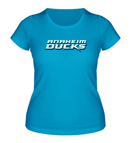 Женская футболка «HC Anaheim Ducks Sign»