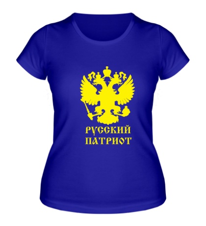 Женская футболка Русский Патриот