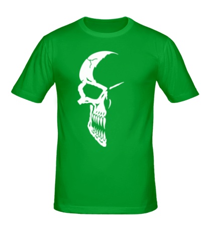 Мужская футболка «Лунный череп»