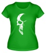 Женская футболка «Лунный череп» - Фото 1