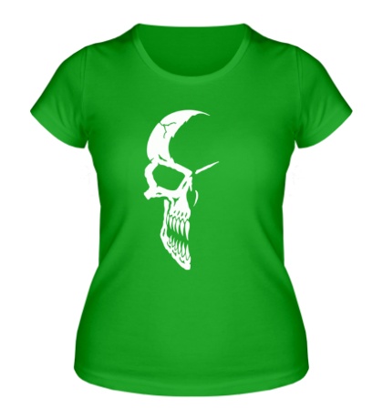 Женская футболка Лунный череп