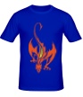 Мужская футболка «Пылающий дракон» - Фото 1