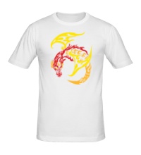 Мужская футболка Пламенный дракон
