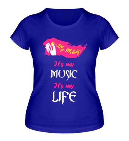 Женская футболка My melody, my music
