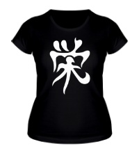 Женская футболка Процветание: японский иероглиф