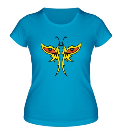 Женская футболка Глазастая бабочка