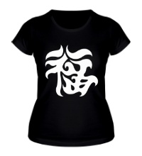 Женская футболка Удача: японский иероглиф