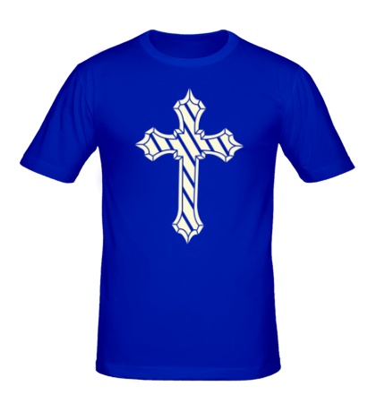Мужская футболка «Старинный крест, свет»