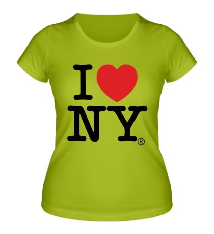 Женская футболка I love NY Classic