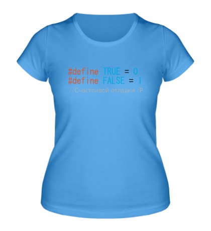 Женская футболка Подстава в коде
