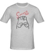 Мужская футболка «Simons Cat грустит» - Фото 1