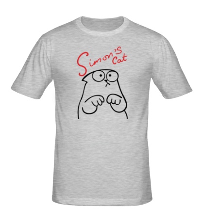 Мужская футболка Simons Cat грустит