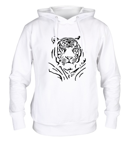 Толстовка с капюшоном «Величественный тигр»